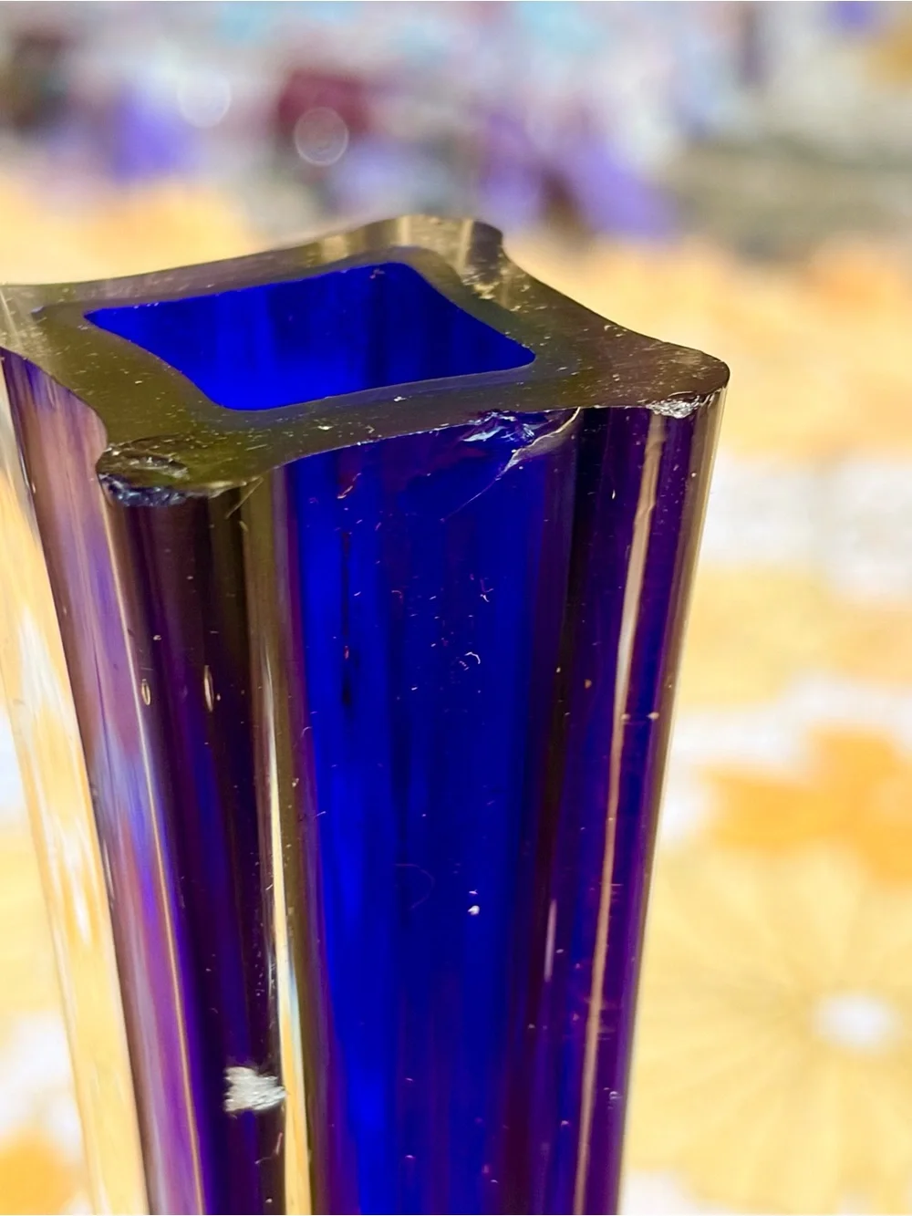 💙🪐✨ Vintage 60s Cobalt Blue Swung Bud Vase ✨🪐💙